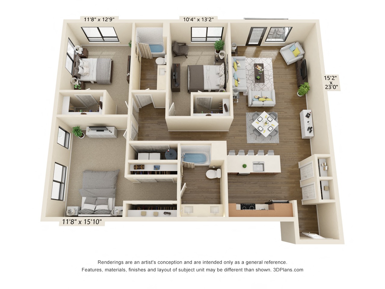 Meritage West Apartment Homes in Boise, Idaho 3A Floor Plan